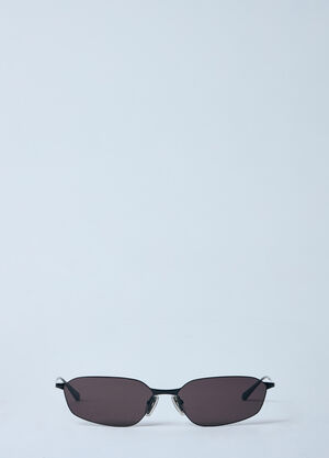 Balenciaga Invis Oval Sunglasses Black bcs0360008