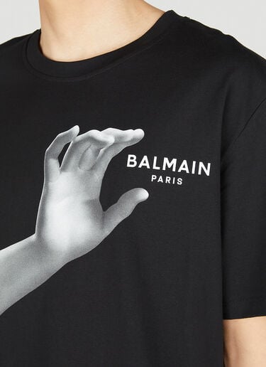 Statue Print T-Shirt Balmain Statue Print T-Shirt Black bln0152002