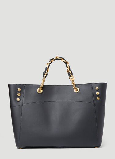 Balmain 1945 부드러운 가죽 토트백 블랙 bln0253028
