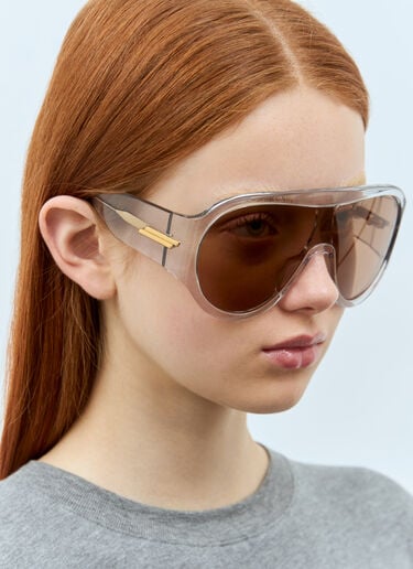 Scudo Shield Sunglasses Bottega Veneta Scudo Shield Sunglasses Clear bos0258001