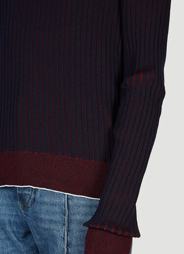 Bottega Veneta 두꺼운 골지 폴로 셔츠 네이비 bov0151015