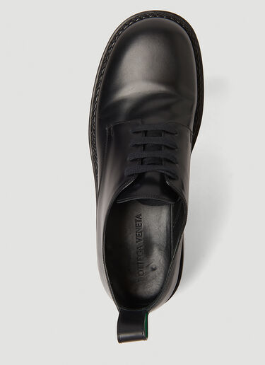 Bottega Veneta Strut Lace-Up Shoes Black bov0153020