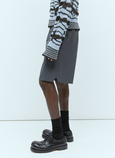 더블 허리밴드 쇼츠 Bottega Veneta 더블 허리밴드 쇼츠 그레이 bov0156005