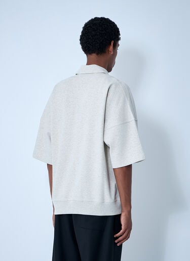 Bottega Veneta Double Cotton Melange Polo Cream bov0161006