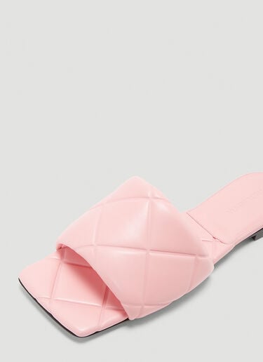Rubber Lido Flat Sandals Bottega Veneta Rubber Lido Flat Sandals Pink bov0243043