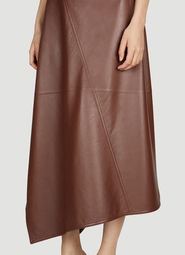 Asymmetric Dress Bottega Veneta Asymmetric Dress Brown bov0252061