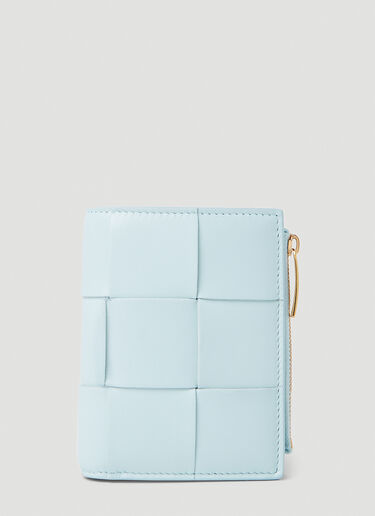 Bottega Veneta Cassette Bifold Wallet Blue bov0253053