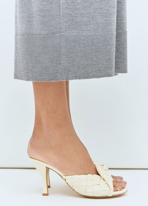 Bottega Veneta Blink Heeled Mules Cream bov0257021