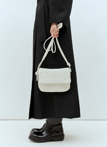 Intrecciato Shoulder Bag Bottega Veneta Intrecciato Shoulder Bag White bov0258015