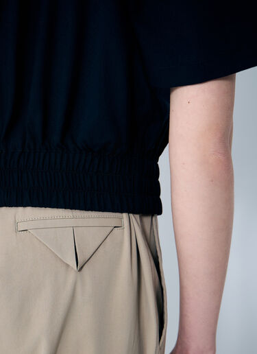 Wool Camp Collar Shirt Bottega Veneta Wool Camp Collar Shirt Blue bov0259001