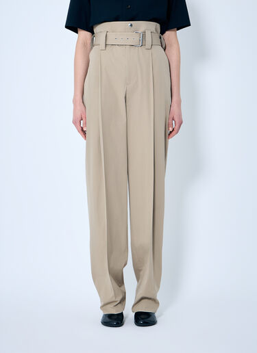Compact Cotton Pants Bottega Veneta Compact Cotton Pants Beige bov0259010