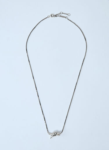 Knot Necklace Bottega Veneta Knot Necklace Silver bov0259057