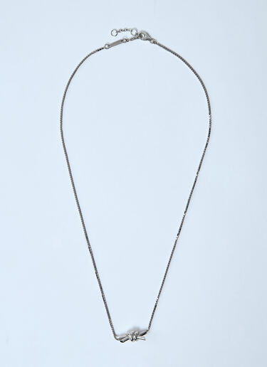 Knot Necklace Bottega Veneta Knot Necklace Silver bov0259057