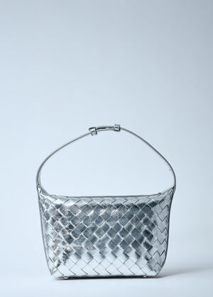 Bottega Veneta Mini Wallace Shoulder Bag Silver bov0259073