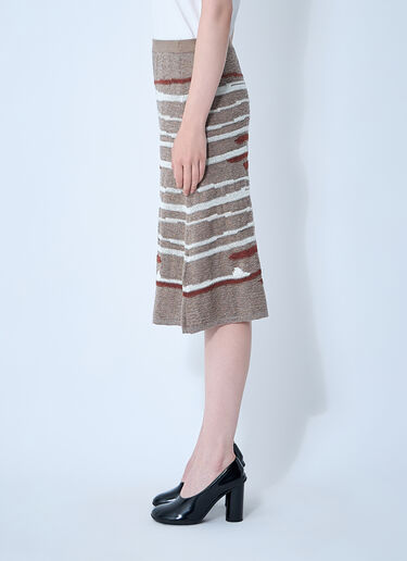 Linen-And-Cotton Skirt Bottega Veneta Linen-And-Cotton Skirt Beige bov0261004