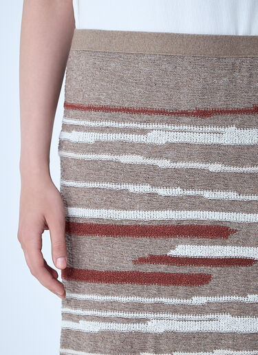 Linen-And-Cotton Skirt Bottega Veneta Linen-And-Cotton Skirt Beige bov0261004