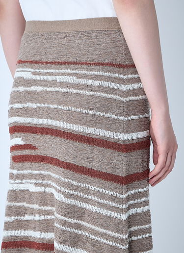 Linen-And-Cotton Skirt Bottega Veneta Linen-And-Cotton Skirt Beige bov0261004