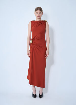 Bottega Veneta Viscose Jersey Dress Orange bov0261006