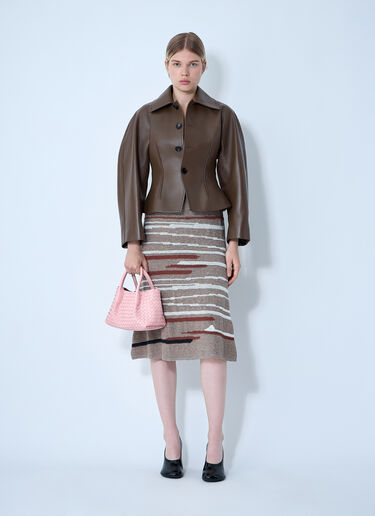 Bottega Veneta Leather Blouson Jacket Grey bov0261010