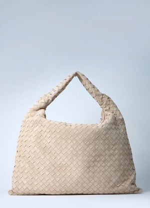 Bottega Veneta Large Hop Shoulder Bag Beige bov0261027