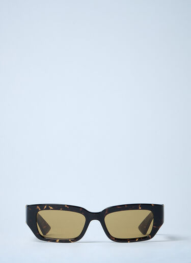 Bottega Veneta Dash Rectangular Sunglasses Brown bov0362002