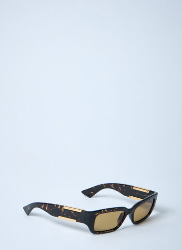Bottega Veneta Dash Rectangular Sunglasses Brown bov0362002