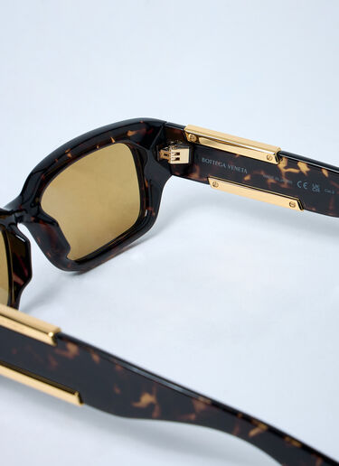 Bottega Veneta Dash Rectangular Sunglasses Brown bov0362002