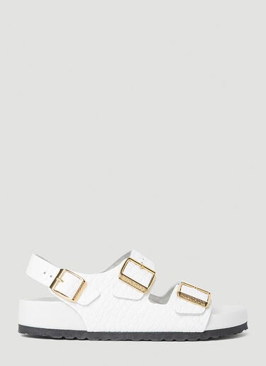 Milano Embossed Sandals Birkenstock Milano Embossed Sandals White brk0252010