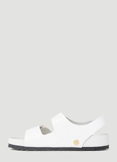 Milano Embossed Sandals Birkenstock Milano Embossed Sandals White brk0252010