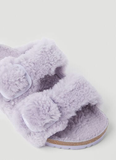 Arizona Big Buckle Shearling Sandals Birkenstock Arizona Big Buckle Shearling Sandals Lilac brk0252018