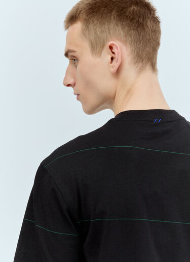 Striped Cotton T-Shirt Burberry Striped Cotton T-Shirt Black bur0155038