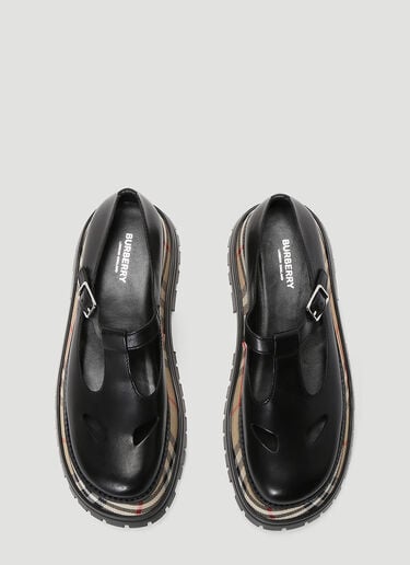 Platform T-Bar Shoes Burberry Platform T-Bar Shoes Black bur0243057