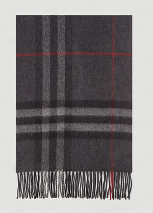Burberry Giant Icon Cashmere Scarf Grey bur0243064