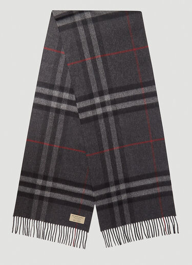 Burberry Giant Icon Cashmere Scarf Grey bur0243064