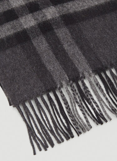 Giant Icon Cashmere Scarf Burberry Giant Icon Cashmere Scarf Grey bur0243064