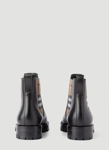 Check-Panel Chelsea Boots Burberry Check-Panel Chelsea Boots Black bur0245066