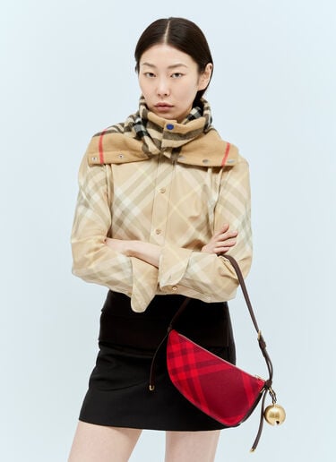 Check Cashmere Snood Burberry Check Cashmere Snood Beige bur0255077
