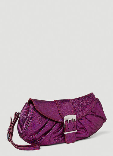BY FAR Glami Disco Dot Clutch Bag Purple byf0251001