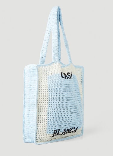 Crochet Tote Bag Casablanca Crochet Tote Bag Light Blue cbl0247017