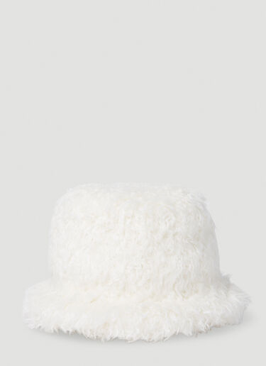 Comme des Garçons SHIRT Shaggy Bucket Hat White cdg0152010