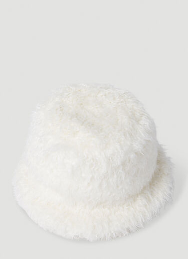 Comme des Garçons SHIRT Shaggy Bucket Hat White cdg0152010