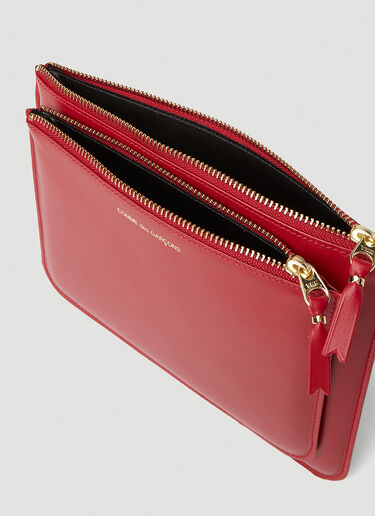 Comme des Garçons Wallet 포일 로고 포켓 지갑 레드 cdw0351004