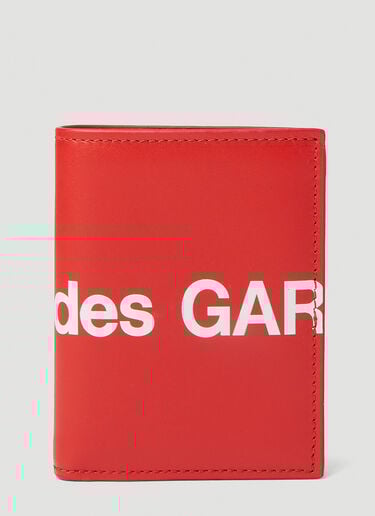 Comme des Garçons Wallet 徽标印花钱包 红色 cdw0351008