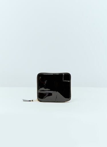 Comme des Garçons Wallet 뒤집힌 단 지퍼 어라운드 지갑 블랙 cdw0356003