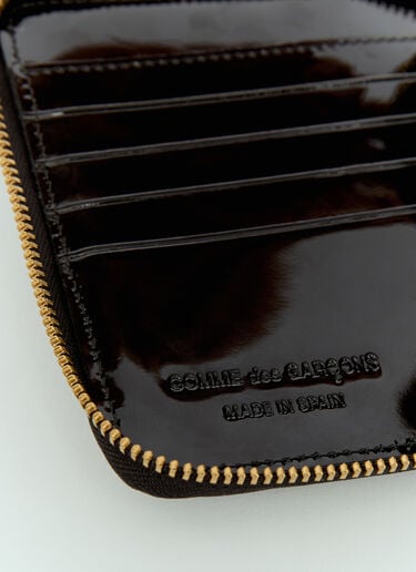 Comme des Garçons Wallet 뒤집힌 단 지퍼 어라운드 지갑 블랙 cdw0356003