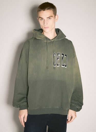 Spliced Bubble Hooded Sweatshirt 032C Spliced Bubble Hooded Sweatshirt Olive cee0158004