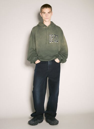 Spliced Bubble Hooded Sweatshirt 032C Spliced Bubble Hooded Sweatshirt Olive cee0158004
