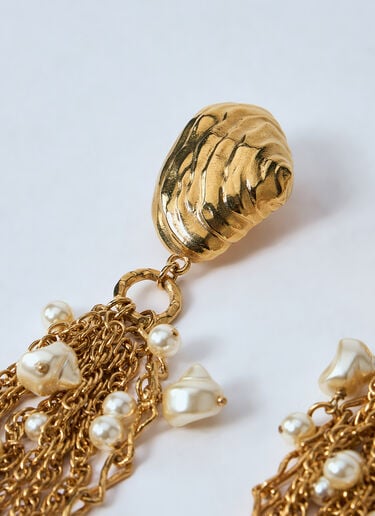 Chloé Shell Earrings Gold chl0260044
