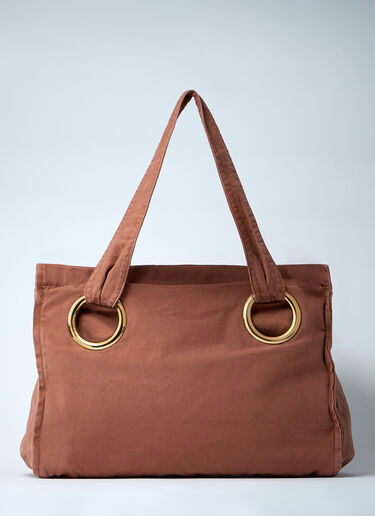 Chloé Plage Printed Tote Bag Pink chl0261049