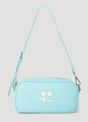 Courrèges Baguette 徽标单肩包 浅蓝色 cou0251021